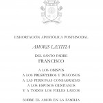 EXHORTACIÓN APOSTÓLICA POSTSINODAL: AMORIS LÆTICIA